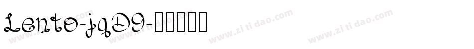 Lento-jqD9字体转换