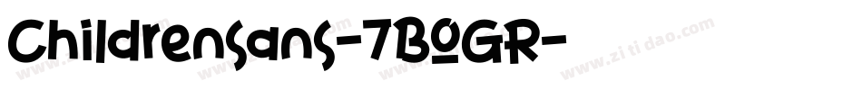 Childrensans-7BOGR字体转换