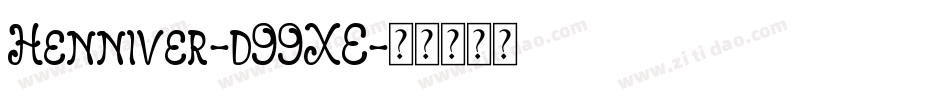 Henniver-d99XE字体转换
