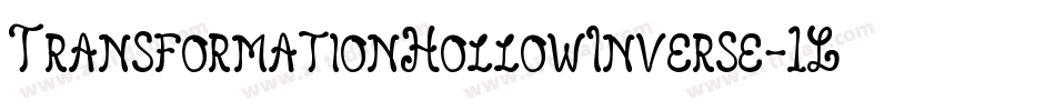 TransformationHollowInverse-1LXe字体转换