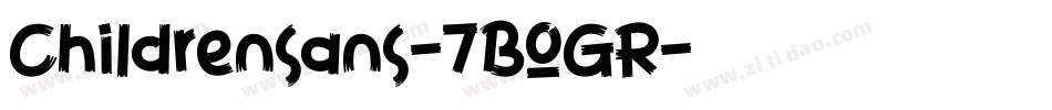 Childrensans-7BOGR字体转换