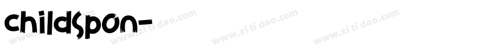 childspon字体转换