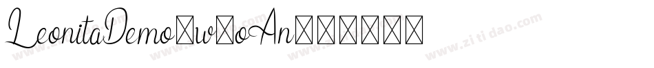 LeonitaDemo-w1oAn字体转换