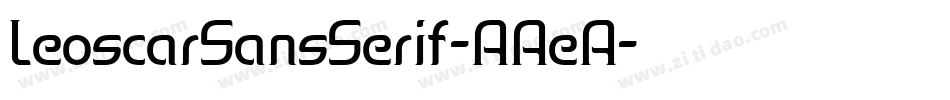 LeoscarSansSerif-AAeA字体转换