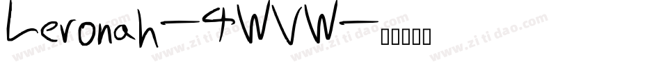 Leronah-4WVW字体转换