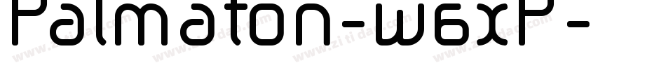Palmaton-w6xP字体转换