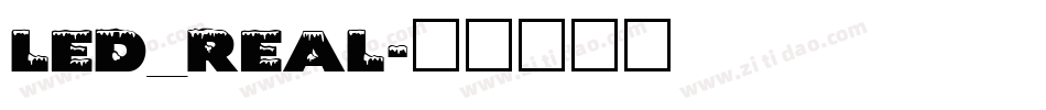 LED_REAL字体转换