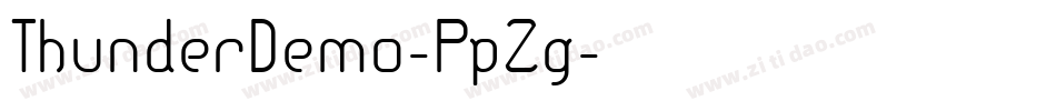 ThunderDemo-PpZg字体转换