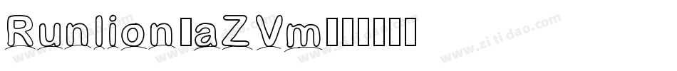 Runlion-aZVm字体转换