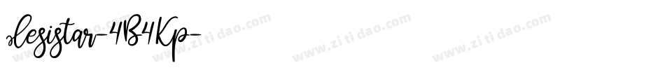 Lesistar-4B4Kp字体转换