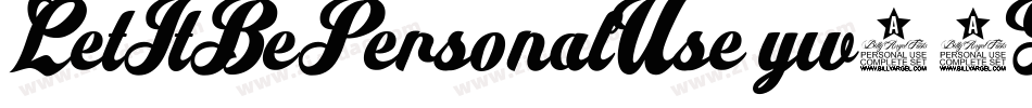 LetItBePersonalUse-yw11Y字体转换