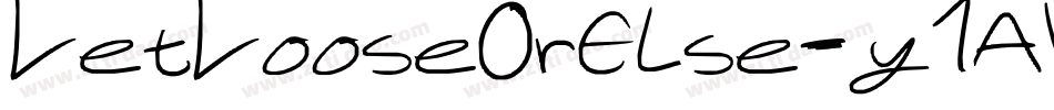 LetLooseOrElse-y7AV字体转换