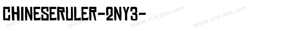ChineseRuler-2ny3字体转换