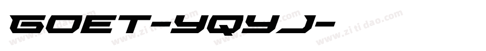 Goet-YqYj字体转换