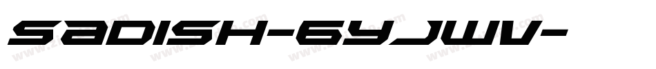 Sadish-6YjWv字体转换