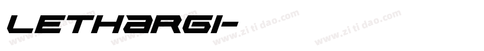 lethargi字体转换