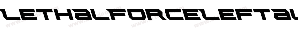 LethalForceLeftalic-K98l字体转换