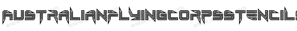 Australianflyingcorpsstencilsf-JOEm字体转换