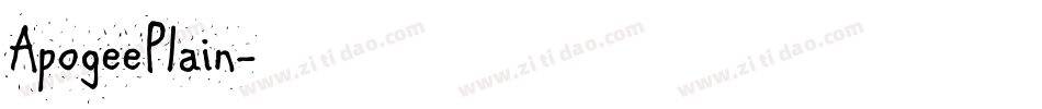 ApogeePlain字体转换