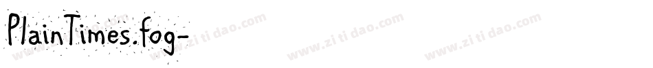 PlainTimes.fog字体转换