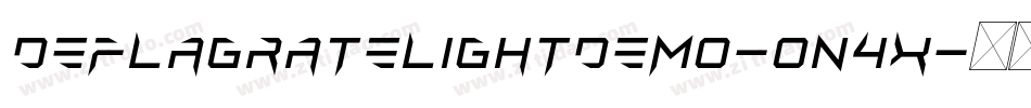 DeflagrateLightDemo-on4x字体转换