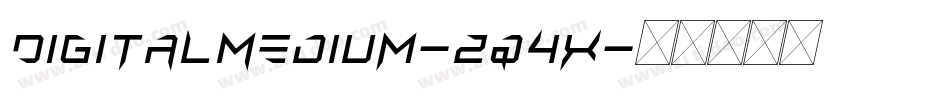 DigitalMedium-zq4X字体转换
