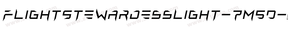 FlightStewardessLight-7M5D字体转换