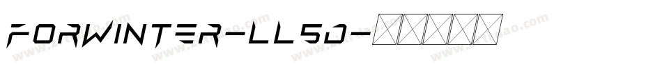 ForWinter-ll5d字体转换 ForWinter-ll5d字体转换