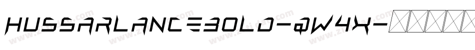 HussarlanceBold-qW4x字体转换