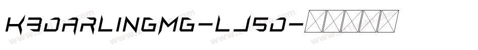 Kbdarlingmg-lJ5d字体转换