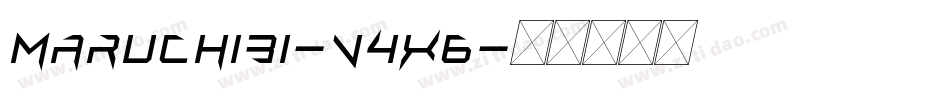 Maruchibi-V4X6字体转换