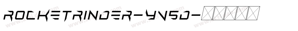 RocketRinder-yV5d字体转换