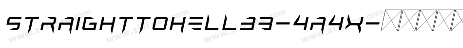 StraighttohellBb-4a4x字体转换
