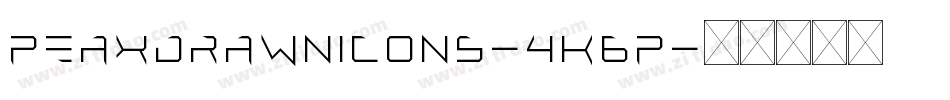 Peaxdrawnicons-4K6p字体转换