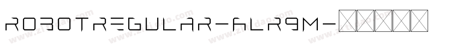 RobotRegular-ALR9m字体转换