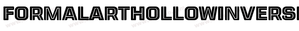 FormalArtHollowInverse-48o4字体转换