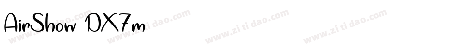 AirShow-DX7m字体转换