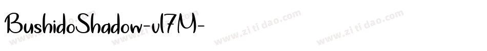 BushidoShadow-vl7M字体转换