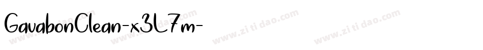 GavabonClean-x3L7m字体转换 GavabonClean-x3L7m字体转换