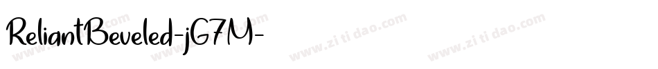 ReliantBeveled-jG7M字体转换