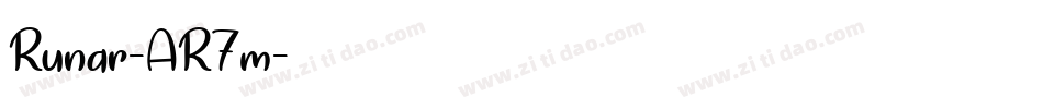 Runar-AR7m字体转换