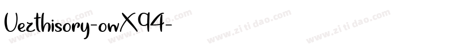 Vezthisory-owX94字体转换