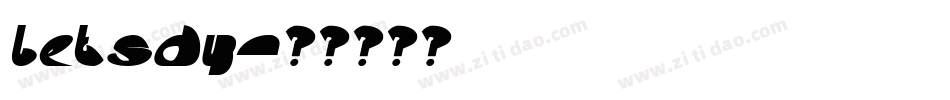 Letsdy字体转换