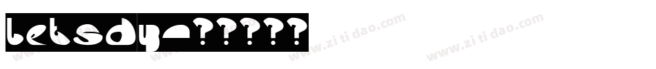 Letsdy字体转换