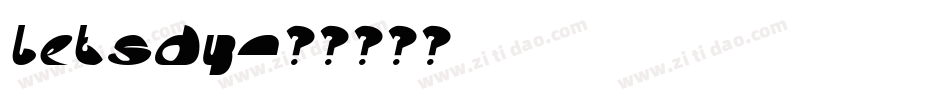 Letsdy字体转换