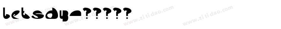 Letsdy字体转换
