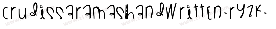 CruDissaramasHandWritten-rYzK字体转换