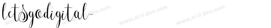 letsgodigital字体转换