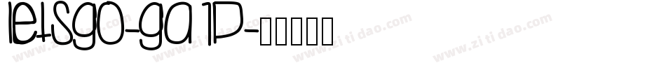 Letsgo-gA1p字体转换