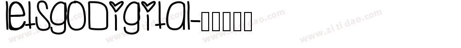 letsgodigital字体转换